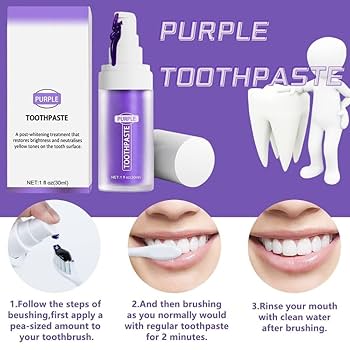 Purple Toothpaste Whitening for Teeth